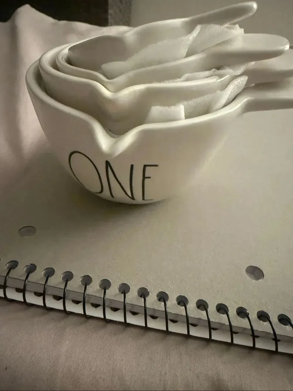 Rae Dunn White Handle Measuring Cups